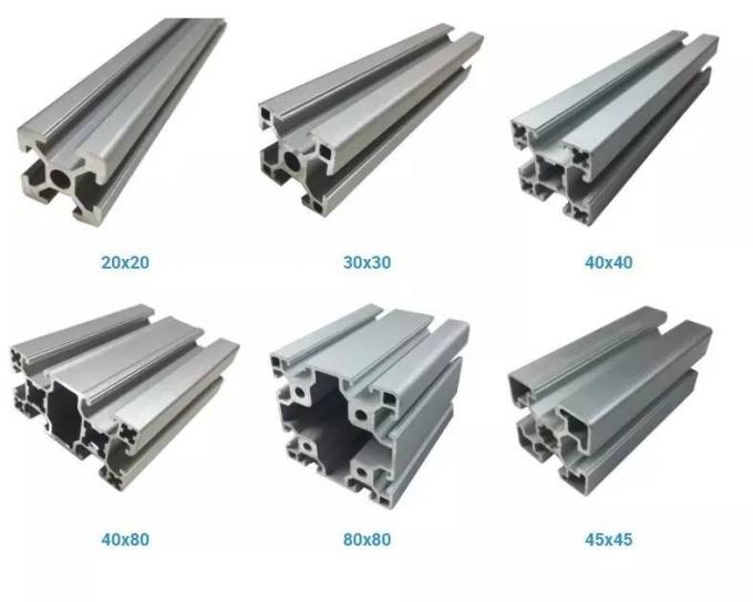 Perfil Radiused de aluminio 2020 del ángulo del soporte 20x20 2040 V-ranuras 4