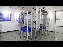 montaje de bancos de trabajo industriales por tubería magra de aluminio