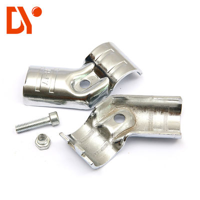 Factory Direct Sale Hj-9 Chrom Plated Lean Pipe Connector / Lean Tube Joint / Metal Clamp for 28mm Lean Pipe