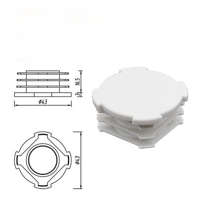 DYP43-01 Plastic Pipe Plugs End Cap for OD 43mm Lean Pipe and Aluminum Pipe