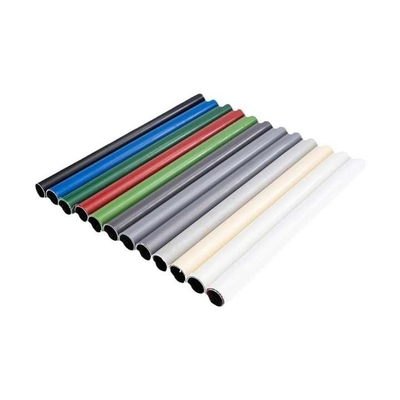 Diámetro 28 mm colorido PE revestido Kaizen tubo de acero magro para el montaje flexible mesa de trabajo