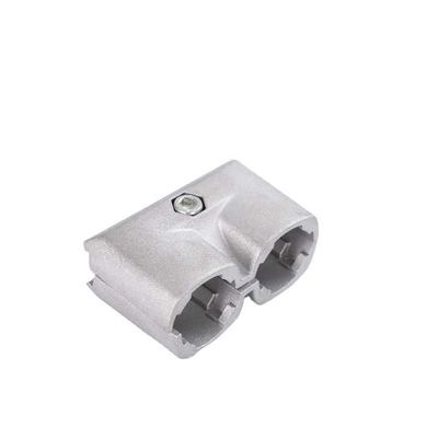 Conector de tubos de aluminio de tubería delgada cabeza directa externa de doble tubo