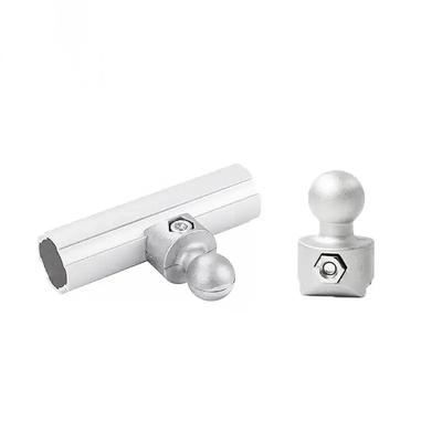 Sistema de conexión de accesorios de tubería de aluminio estructural industrial para estantes