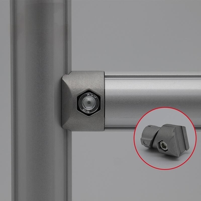 DYJ28-B01B Conector interno de aluminio de tubo de 1,2 mm de marco general