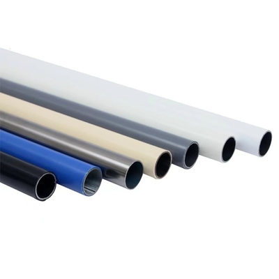 Diameter 28mm Colourful PE / ABS Coated Kaizen Steel Lean Pipe / Tube For Flexible Assembly Worktable