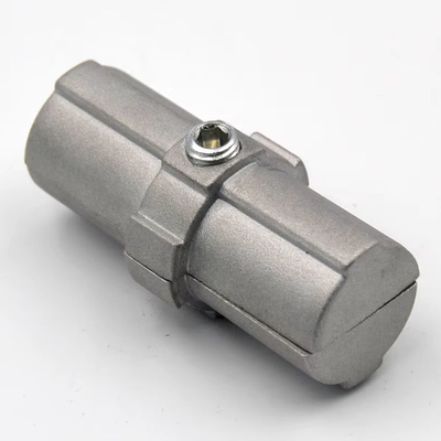 Conector de tubo de aluminio DYJ28-B04, junta de aleación de aluminio para sistema de tuberías y juntas