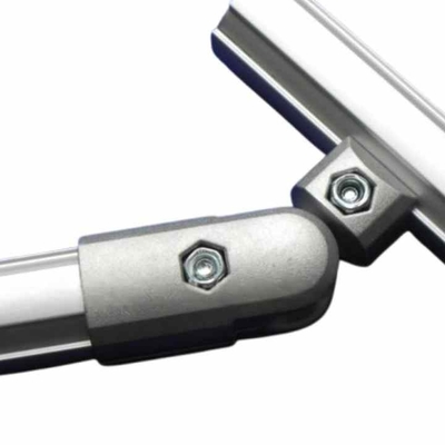 Línea de ensamblaje de tuberías de aluminio de tercera generación accesorios almacén de 180 grados tipo exterior de unión