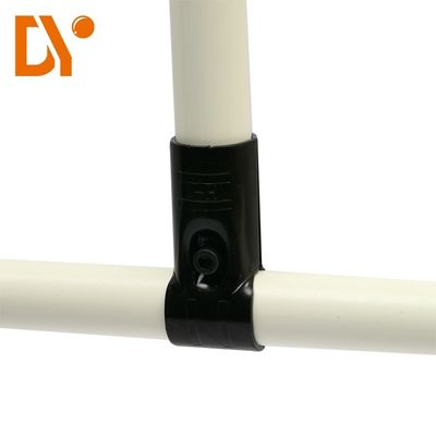 HJ-1 Black Electrophoresis Lean Pipe Joint Chrome Plating Lean Tube Connector Lean Fittings El conector de tubos es el mismo que el conector de tubos