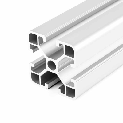 Profile de aleación de aluminio de extrusión anodizada de plata estándar europea 40x40