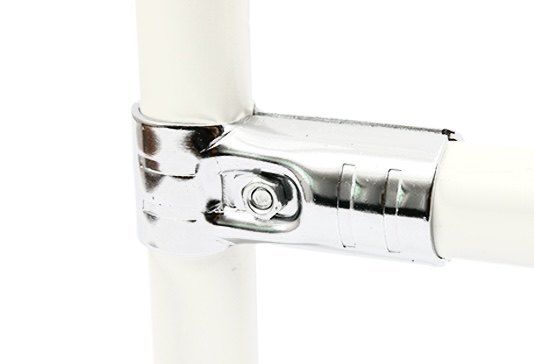 Chrome Lean Pipe Connector ESD Pipe Joint Lean System Accessories for Workbench and Trolley Cart