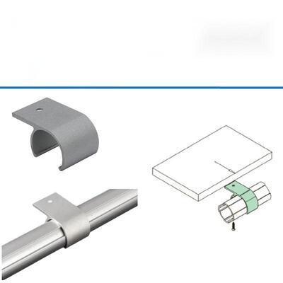 DYE43-01 43mm Conector de tubería delgada Placa de aluminio fija Clip Placa de sujeción