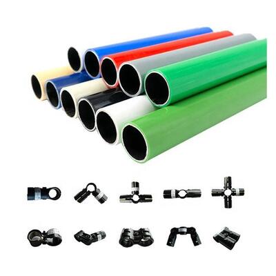 Sistemas de tuberías magras utilizan ensambla OD 28mm PE tubo de acero tecnología de soldadura de extrusión estantería tubo magro