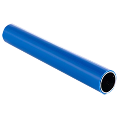 OD28mm Tubo compuesto de tubo delgado PE revestido de color azul claro para pared del sistema de bastidores
