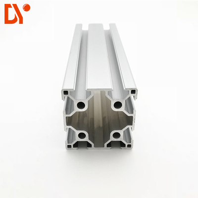 OEM Aluminium Extrusion Products V Slot Structure Customized Square